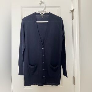 J.Crew Navy Blue Merino Wool Cardigan